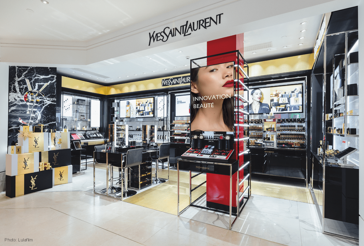 YSL Christmas Le Bon Marché