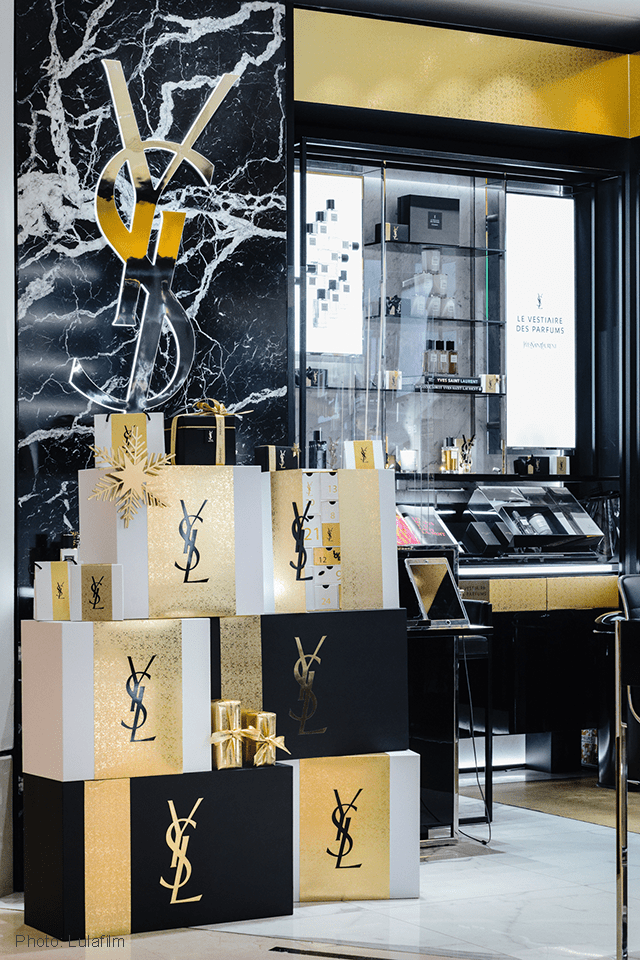 YSL Christmas Le Bon Marché